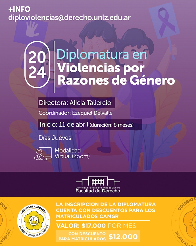 DIPLOMATURA EN VIOLENCIAS POR RAZONES DE GÉNERO